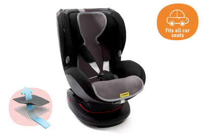 Jastëk ajrosës për ulëse auto AeroMoov Grupi 1, material 3D, pambuk organik, antracit