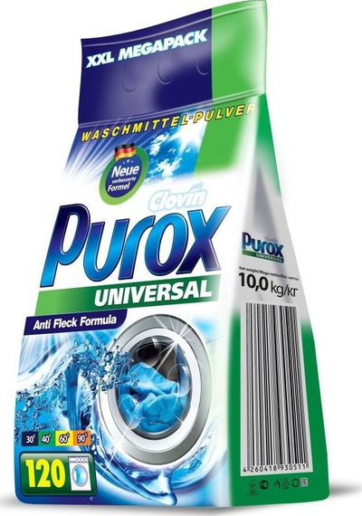 Detergjent pluhur për rroba Clovin Purox, 10 kg