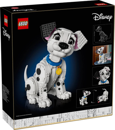 Set ndërtimi LEGO Disney 43269 101 Dalmatians Puppy, model koleksionues, për të rritur, shumëngjyrësh