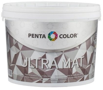 Bojë muri Pentacolor Disperse Paint Ultra Mat, 3L, e bardhë