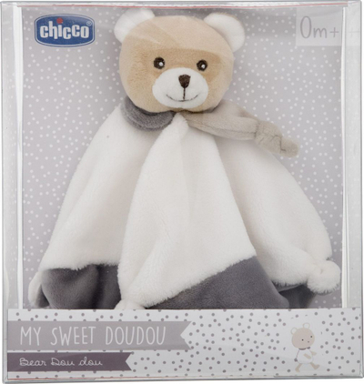 Lodër pelushi Chicco My Sweet Doudou, 2 në 1, batanije ngushëlluese, bezhë