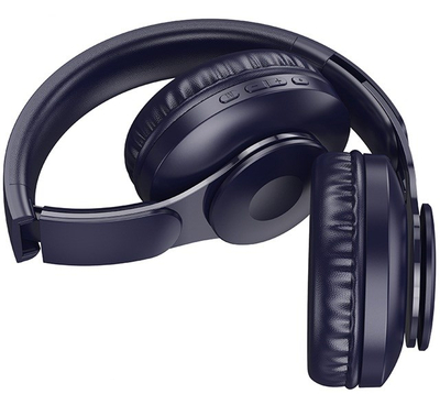 Kufje pa tela Hoco W45 Enjoy, Bluetooth 5.3, me Micro SD, blu