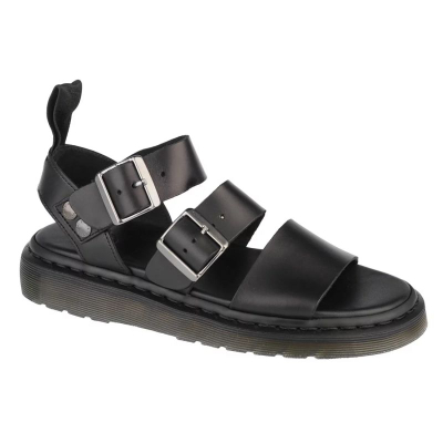 Sandale Dr. Martens Gryphon Brando, lëkurë, unisex, të zeza