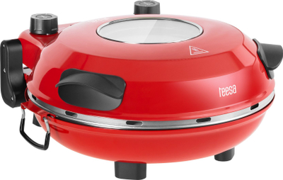 Furrë pice Teesa Supreme TSA3238, 1200W, diametër 31cm, e kuqe