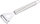 Qërues frutash dhe perimesh Alpina, çelik inox, 19 cm, argjendtë