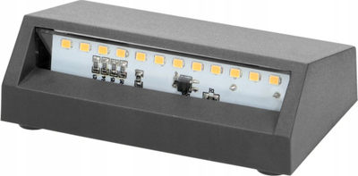Ndriçues fasadë ADVITI Enye AD-OP-6190L4, 1.5W, LED SMD, IP65, gri