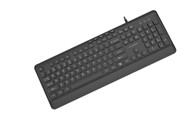 Tastierë Gembird KB MCH 05, USB A+C, multimediale, e zezë