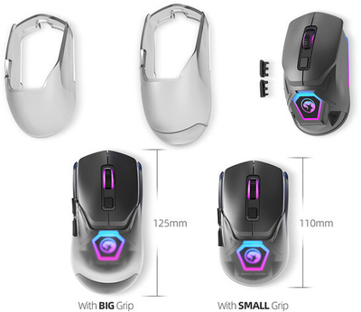 Maus Marvo FIT PRO G1W, gri