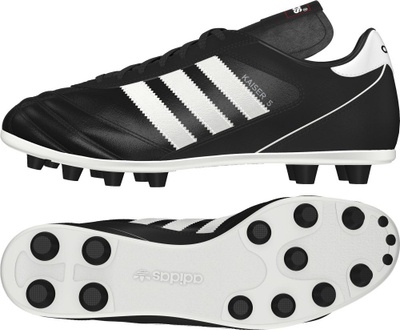 Këpucë futbolli Adidas Kaiser 5 Liga FG 033201, lëkurë natyrale, fushë e thatë, bardh e zi