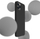 Kuti mbrojtse 3MK Silicone Case për iPhone 12 12 Pro, silikon, e zezë