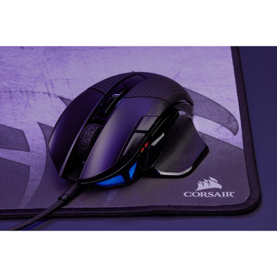 Maus gaming Corsair NIGHTSWORD RGB, me kabllo, 18000 DPI, i zi