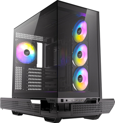Kuti kompjuteri Antec C7 ARGB, MIDI Tower, panoramike 270°, e zezë
