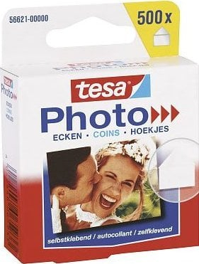 Qoshe fotografish vetëngjitëse Tesa 56621, 500 copë, transparente, pa tretës