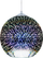 Lampë varëse Beliani Sessera Glass Silver, glob xhami, efekt fishekzjarresh, argjendi