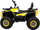 Makina elektrike për fëmijë Ramiz ATV Desert 4x4, telekomandë, LED dhe Mp3, e verdhë
