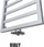 Radiator për banjo Hydroland Natsumi, 720x530 mm, çelik, i bardhë