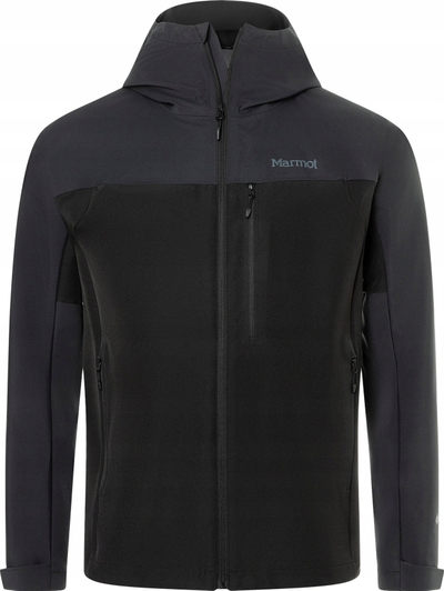 Xhaketë softshell Marmot ROM GTX Infinium, për burra, me kapuç, e zezë