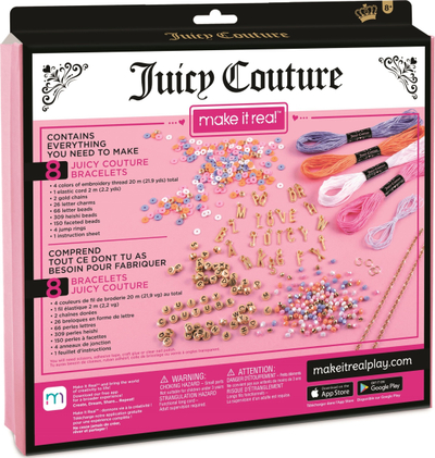Set kreativ Juicy Couture Love Letters, DIY byzylykë, 8 byzylykë, 563 pjesë