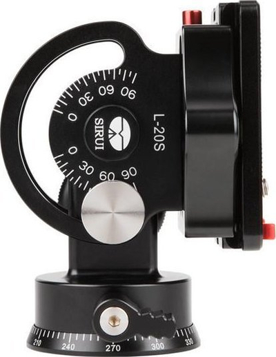 Kokë tripodi Sirui L-20S Tilt, mban deri në 25 kg, panoramim 360°, e zezë
