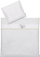 Komplet jorgani për bebe Fehn Bedding Koala, 80 x 80 cm, pambuk, i bardhë me gri të çelët