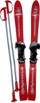 Skija për fëmijë LSP90 CRV, 90cm, set me shkopinj, e kuqe