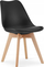 Set tavoline me karrike Adria 120x80, 4 karrike Mark, MDF, e zezë