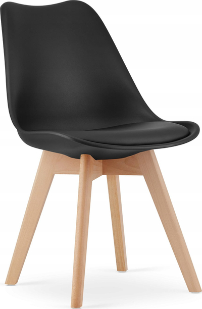 Set tavoline me karrike Adria 120x80, 4 karrike Mark, MDF, e zezë