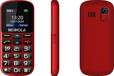 Мобилен телефон Мобиола Z, 2.2\" TFT, Dual SIM, со маса полнач, црн