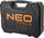 Set veglash Neo Tools 10-070, 126 copë, çelik krom vanadium, me valixhe plastike