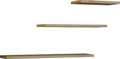 Set rafte muri Tobi 3P, 3 copë, artisan oak