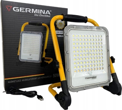 Reflektor LED Germina, 50W, i rikarikueshëm, 4 mënyra ndriçimi