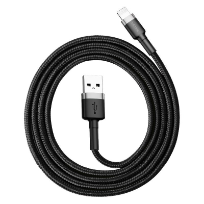 Kabllo USB Baseus Cafule USB A në Lightning, 1 m, 2.4A, i zi