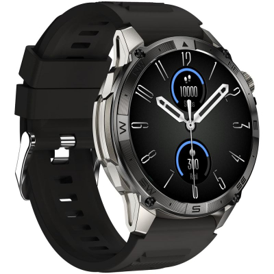Orë inteligjente Gravity GT46-3, AMOLED 1.43", Bluetooth 5.3, e zezë