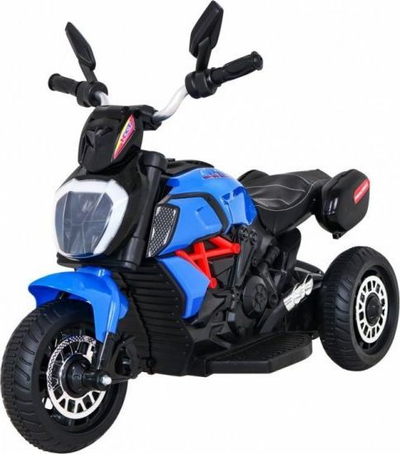 Motocikletë elektrike për fëmijë Ramiz Fast Tourist, 6V, 5 km/h, blu