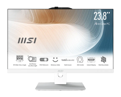 Kompjuter gjithçka në një MSI Modern AM242TP 12M, 23.8", i5 1235U, 16GB 500GB SSD, i zi