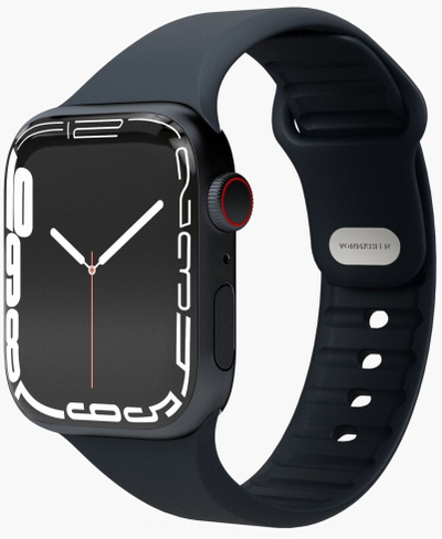 Силиконски ремен Vonmahlen Classic Band 2 за Apple Watch, мек, за секојдневна употреба, темно сина