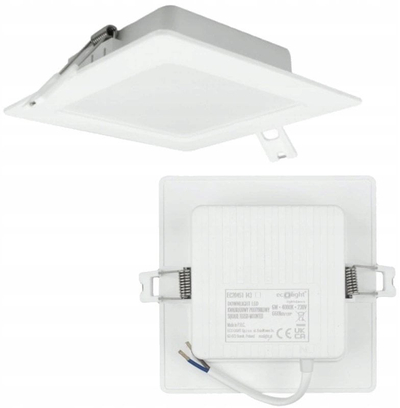 Spot tavanor LED R/S DL-1, 6W, 4000K, i bardhë katror