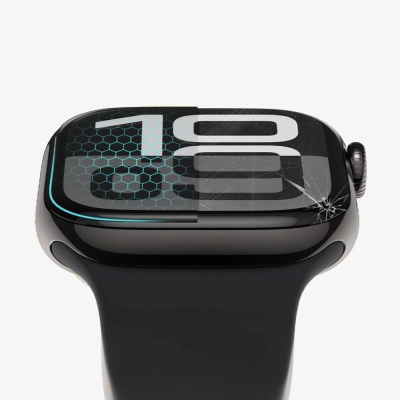 Xham mbrojtës smartwatch Tech-Protect Glass Flex+, për Apple Watch 10 42mm, set me 2 copa, i zi