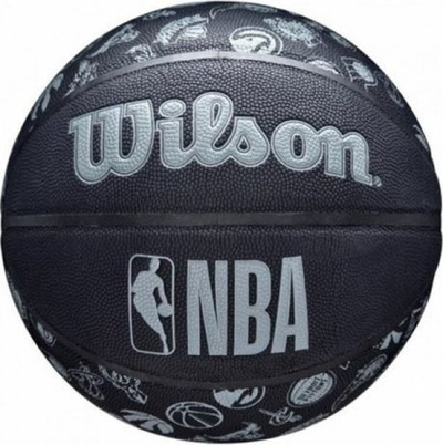 Top basketbolli Wilson NBA All Team WTB1300XBNBA, lëkurë kompozite, për brenda edhe jashtë, i zi