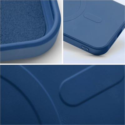 Futera silikoni Futera Mag për iPhone 11 Pro Max, MagSafe, blu