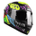 Helmetë moto LAZER Rafale Mexicana, polikarbonat, vizor dielli, e zezë multicolor