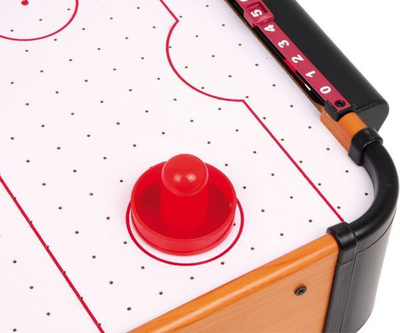 Lojë tavoline Air Hockey me ventilator, e vogël në përmasa, me shumë ngjyra