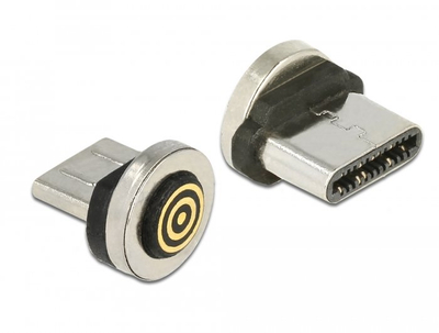 Konektor magnetik DeLOCK 65933, USB në USB C, metalik