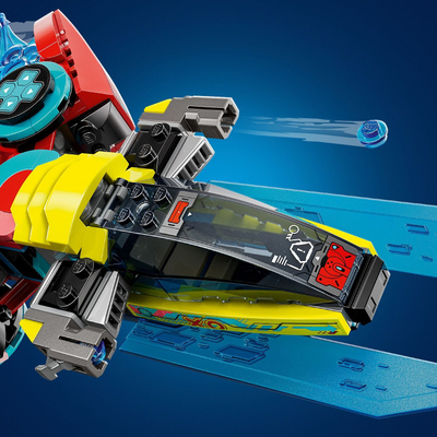 Lodër ndërtimi LEGO Cooper's Gaming Controller Jet, set kreativ me temë gaming, shumëngjyrësh