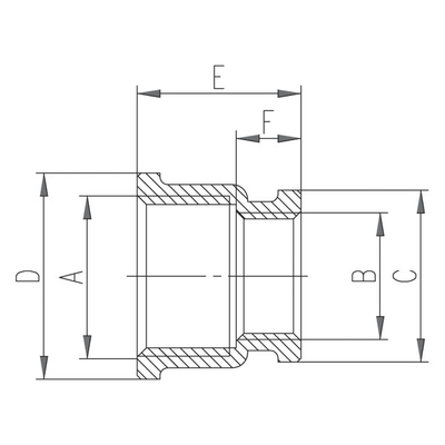 Bashkues mesing reduktus Ferro M09Z, 3/4"x1/2", bronx, ngjyrë ari