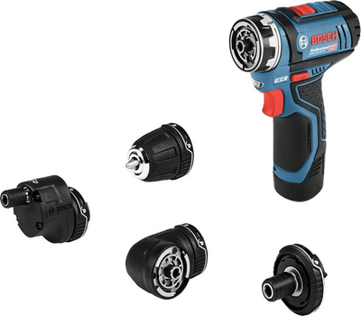 Trapan shpues Bosch GSR 12V-15 FC, 12V, 2 bateri 2 Ah, 30 Nm, i kaltër