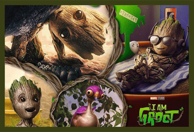 Puzzle Trefl I Am Groot Marvel Guardians of the Galaxy, set me 2 copa, 200 pjesë, shumëngjyrësh