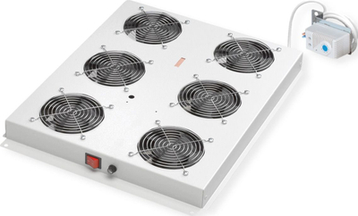 Единица за таванска вентилација ROLINE Roof Fan Unit 6, 19\", 6 вентилатори, сива