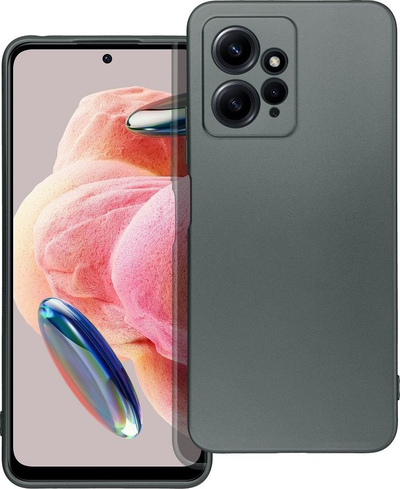 Futrollë telefoni OEM Metallic për Xiaomi Redmi Note 12 4G, TPU, antishok, gri