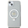 Kllëf telefoni Guess GUHMP15MHRSGSD për iPhone 15 Plus, me unazë Ring Stand, MagSafe, transparent me shkëlqim